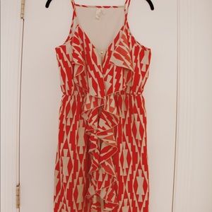 neutral shapes mini zip up dress